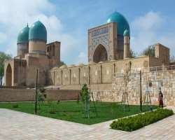 The site has numerous historical monuments like Ak-Saray Palace, Hazrat-i-Imama Complex and more.